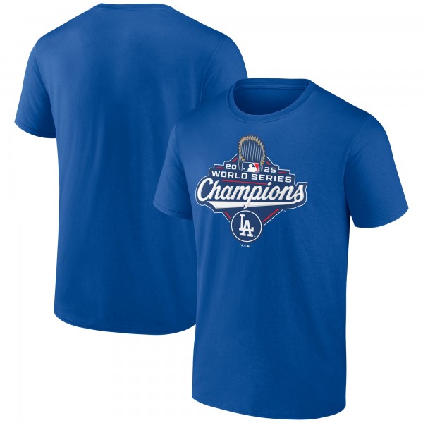 Los Angeles Dodgers Fanatics Royal 2025 World Series Champions Official Logo T-Shirt