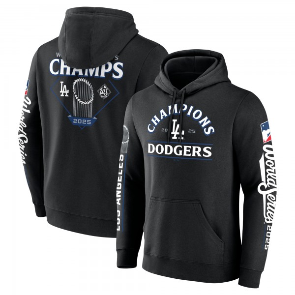 Los Angeles Dodgers Fanatics Black 2025 World Series Champions Hoodie