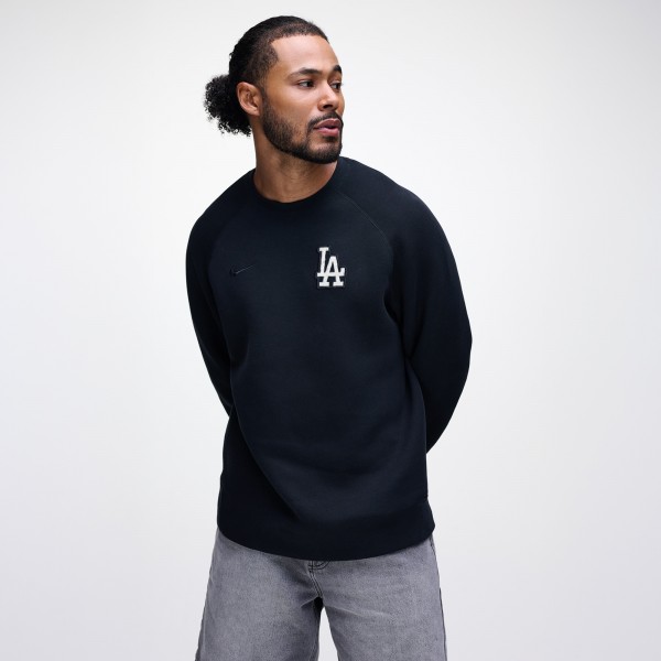 Los Angeles Dodgers Nike Black Tech Fleece Raglan Sweatshirt
