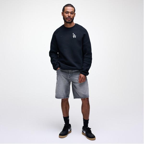 Los Angeles Dodgers Nike Black Tech Fleece Raglan Sweatshirt