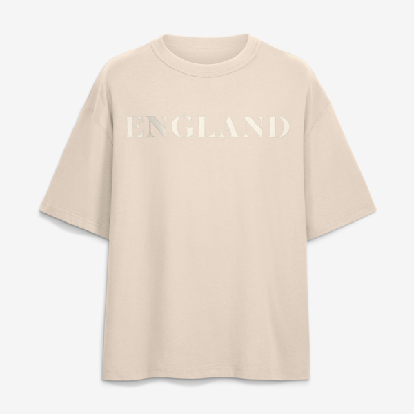 Футболка England National Team Fanatics Oversized Unwind Tonal Heavyweight - Cream