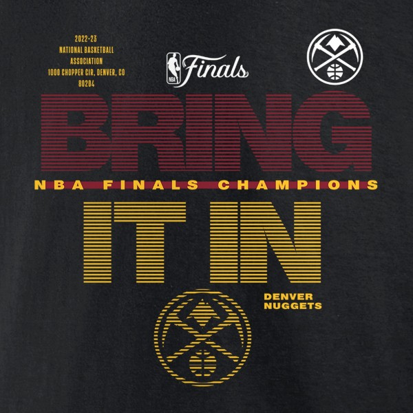 Чемпионская футболка Denver Nuggets 2023 NBA Finals Champions Hometown Originals Technical - Black