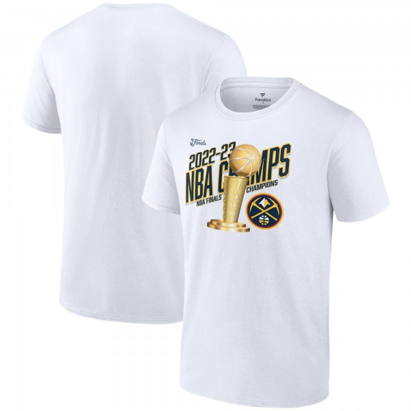 Чемпионская футболка Denver Nuggets 2023 NBA Finals Champions Floater Trophy - White