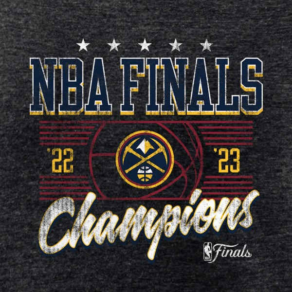 Чемпионская футболка Denver Nuggets 2023 NBA Finals Champions Corner Gold Luxe Tri-Blend - Black