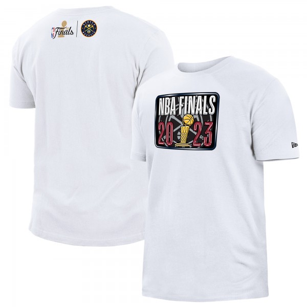 Футболка Denver Nuggets New Era 2023 NBA Finals Hook - White