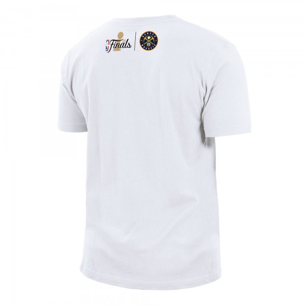 Футболка Denver Nuggets New Era 2023 NBA Finals Hook - White