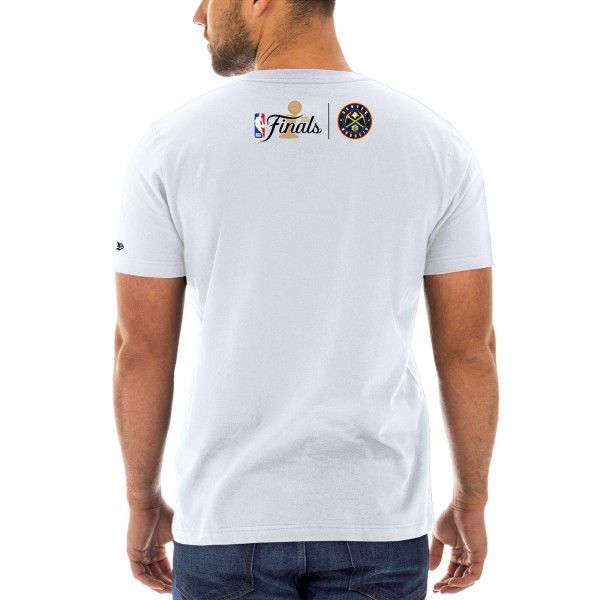 Футболка Denver Nuggets New Era 2023 NBA Finals Hook - White