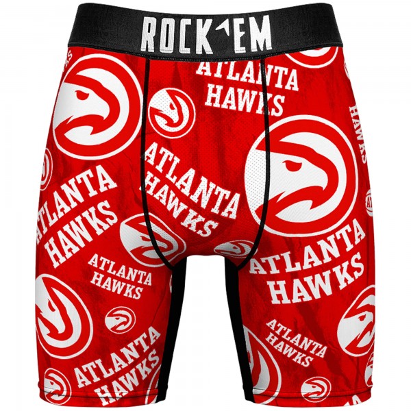 Носки и трусы Atlanta Hawks Rock Em All-Over Logo - Red