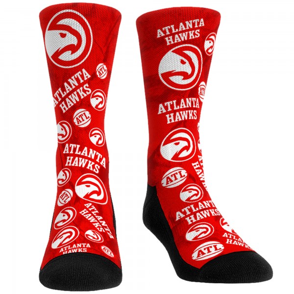 Носки и трусы Atlanta Hawks Rock Em All-Over Logo - Red