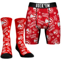 Носки и трусы Atlanta Hawks Rock Em All-Over Logo - Red