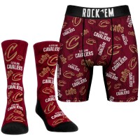 Носки и трусы Cleveland Cavaliers Rock Em All-Over Logo - Wine