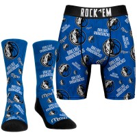 Носки и трусы Dallas Mavericks Rock Em All-Over Logo - Blue