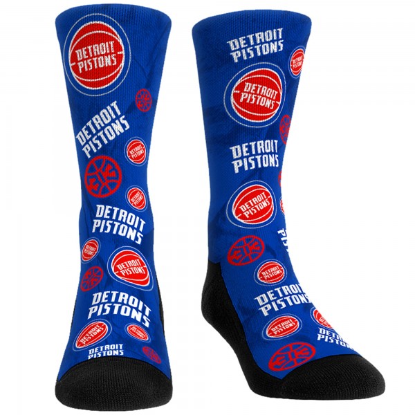 Носки и трусы Detroit Pistons Rock Em All-Over Logo - Blue
