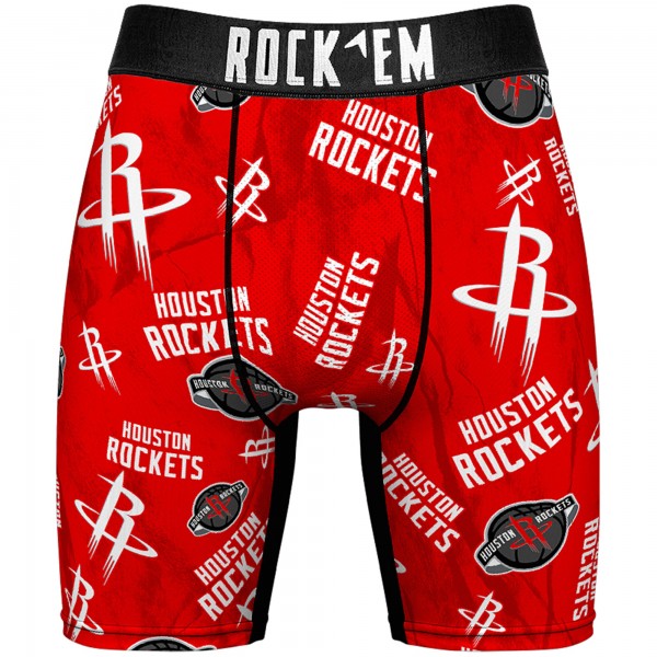 Носки и трусы Houston Rockets Rock Em All-Over Logo - Red