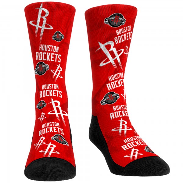 Носки и трусы Houston Rockets Rock Em All-Over Logo - Red