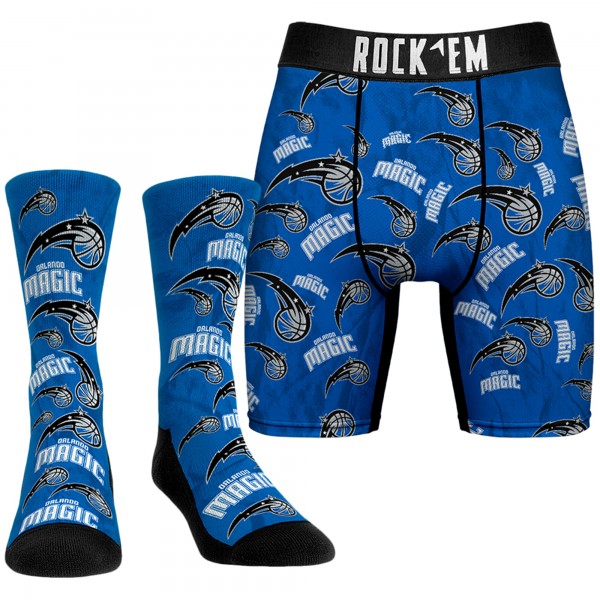 Носки и трусы Orlando Magic Rock Em All-Over Logo - Blue