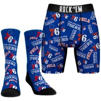 Носки и трусы Philadelphia 76ers Rock Em All-Over Logo - Royal