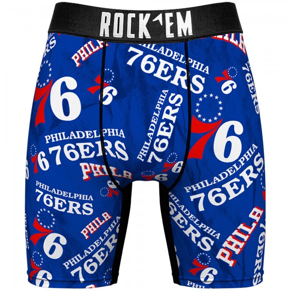 Носки и трусы Philadelphia 76ers Rock Em All-Over Logo - Royal