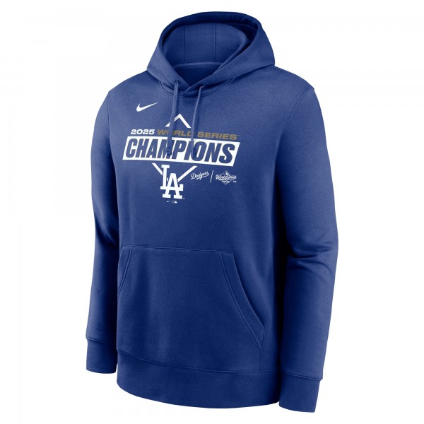 Los Angeles Dodgers Nike Royal 2025 World Series Champions Logo Home Plate Hoodie