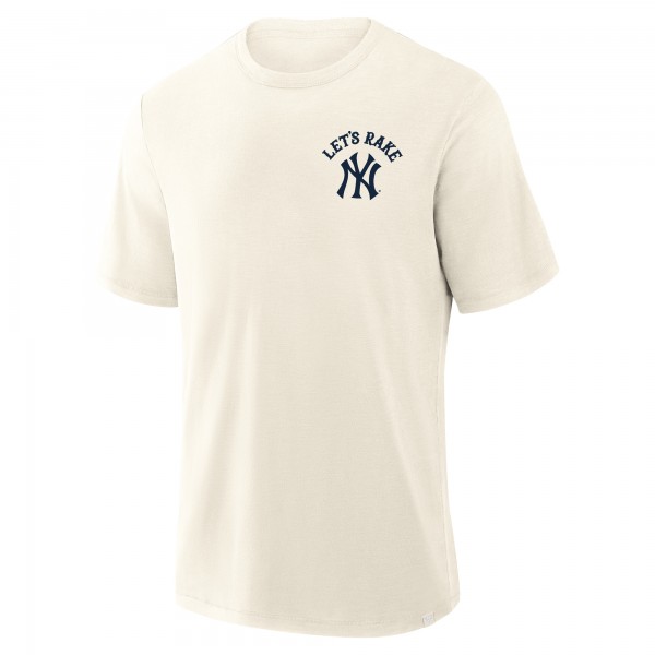 New York Yankees Fanatics Cream Nostalgia Stadium Slub T-Shirt