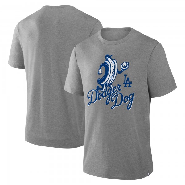 Los Angeles Dodgers Fanatics Heather Gray Tribute IYKYK Tri-Blend T-Shirt