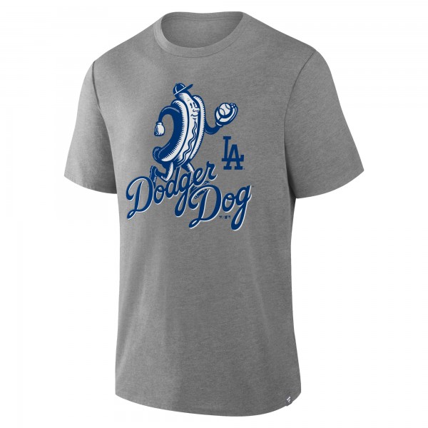 Los Angeles Dodgers Fanatics Heather Gray Tribute IYKYK Tri-Blend T-Shirt
