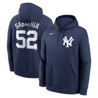 Толстовка New York Yankees CC Sabathia Nike Navy Retired Player Name & Number Club