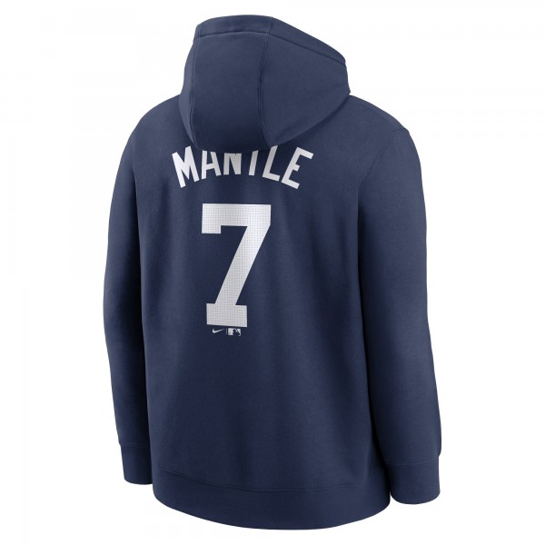 Толстовка New York Yankees Mickey Mantle Nike Navy Retired Player Name & Number Club
