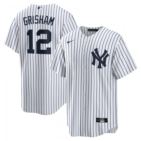Игровая джерси New York Yankees Trent Grisham Nike White Home Replica