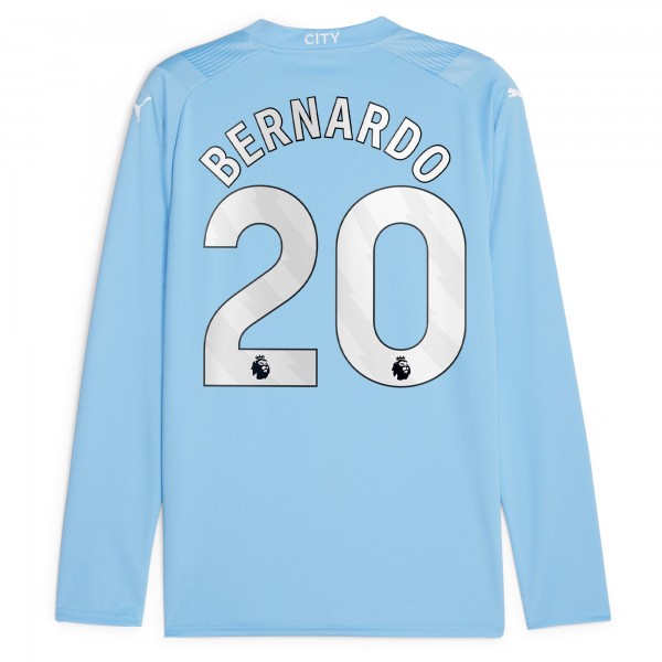Игровая форма  Bernardo Silva Manchester City Puma 2023/24 Home Replica Player - Sky Blue