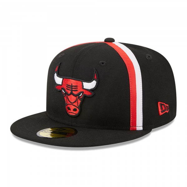 Бейсболка Chicago Bulls New Era Black Taping 59FIFTY