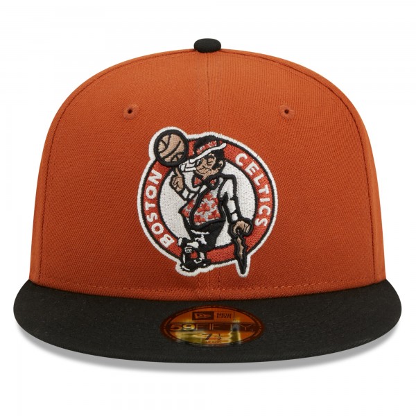 Бейсболка Boston Celtics New Era Two-Tone 59FIFTY - Rust/Black