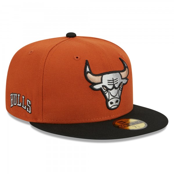 Бейсболка Chicago Bulls New Era Two-Tone 59FIFTY - Rust/Black