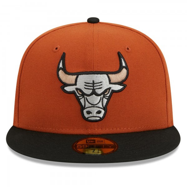 Бейсболка Chicago Bulls New Era Two-Tone 59FIFTY - Rust/Black