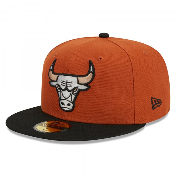 Бейсболка Chicago Bulls New Era Two-Tone 59FIFTY - Rust/Black
