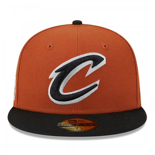 Бейсболка Cleveland Cavaliers New Era Two-Tone 59FIFTY - Rust/Black