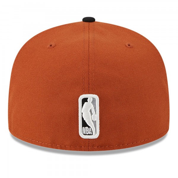 Бейсболка Dallas Mavericks New Era Two-Tone 59FIFTY - Rust/Black