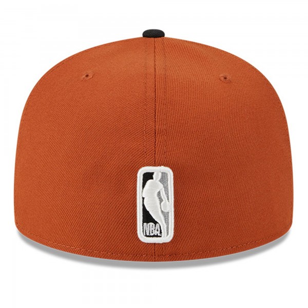 Бейсболка Miami Heat New Era Rust/Black Two-Tone 59FIFTY