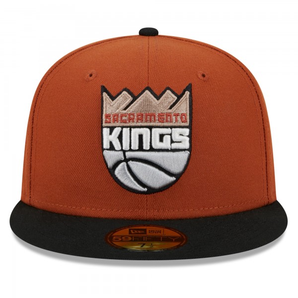 Бейсболка Sacramento Kings New Era Two-Tone 59FIFTY - Rust/Black