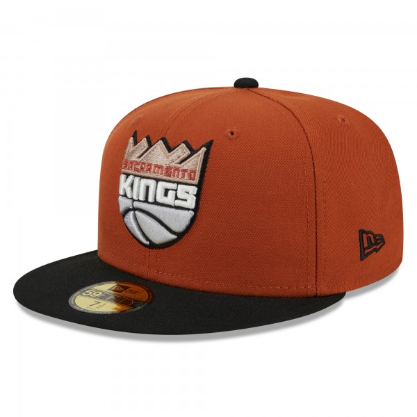 Бейсболка Sacramento Kings New Era Two-Tone 59FIFTY - Rust/Black