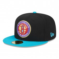 Бейсболка Brooklyn Nets New Era Arcade Scheme 59FIFTY Fitted - Black/Turquoise