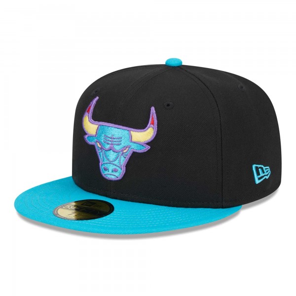 Бейсболка Chicago Bulls New Era Arcade Scheme 59FIFTY - Black/Turquoise