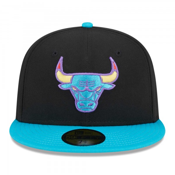 Бейсболка Chicago Bulls New Era Arcade Scheme 59FIFTY - Black/Turquoise