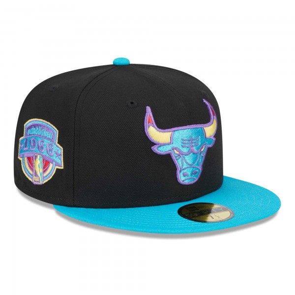 Бейсболка Chicago Bulls New Era Arcade Scheme 59FIFTY - Black/Turquoise