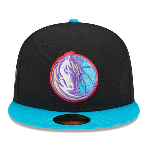 Бейсболка Dallas Mavericks New Era Arcade Scheme 59FIFTY - Black/Turquoise