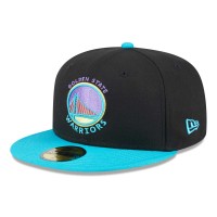 Бейсболка Golden State Warriors New Era Arcade Scheme 59FIFTY - Black/Turquoise
