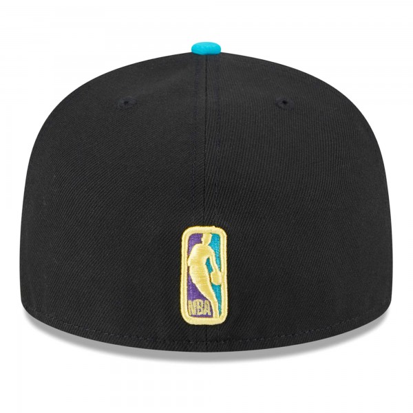 Бейсболка Golden State Warriors New Era Arcade Scheme 59FIFTY - Black/Turquoise