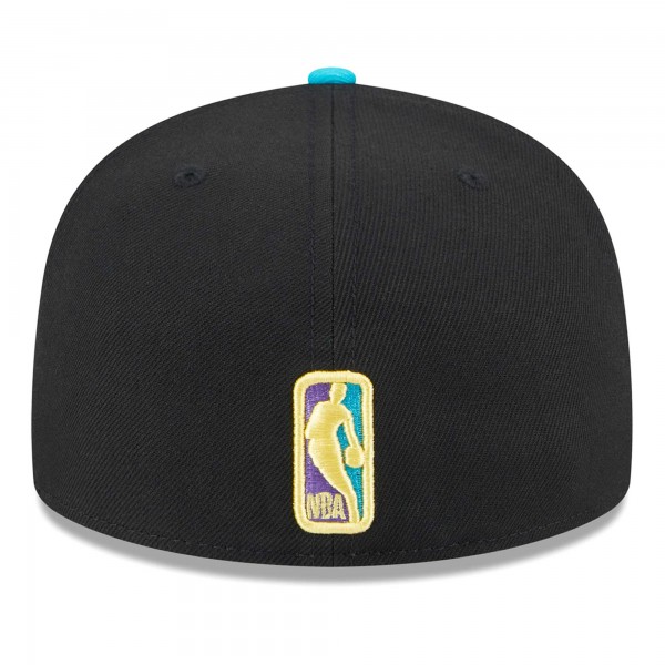 Бейсболка New York Knicks New Era Arcade Scheme 59FIFTY - Black/Turquoise