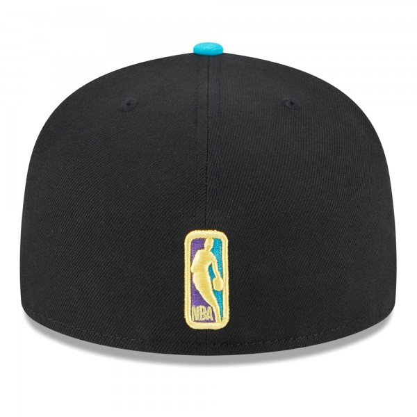 Бейсболка Portland Trail Blazers New Era Arcade Scheme 59FIFTY - Black/Turquoise