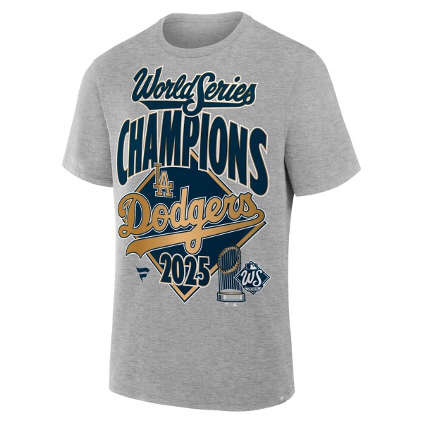 Los Angeles Dodgers Fanatics Steel 2025 World Series Champions Locker Room Authentic T-Shirt
